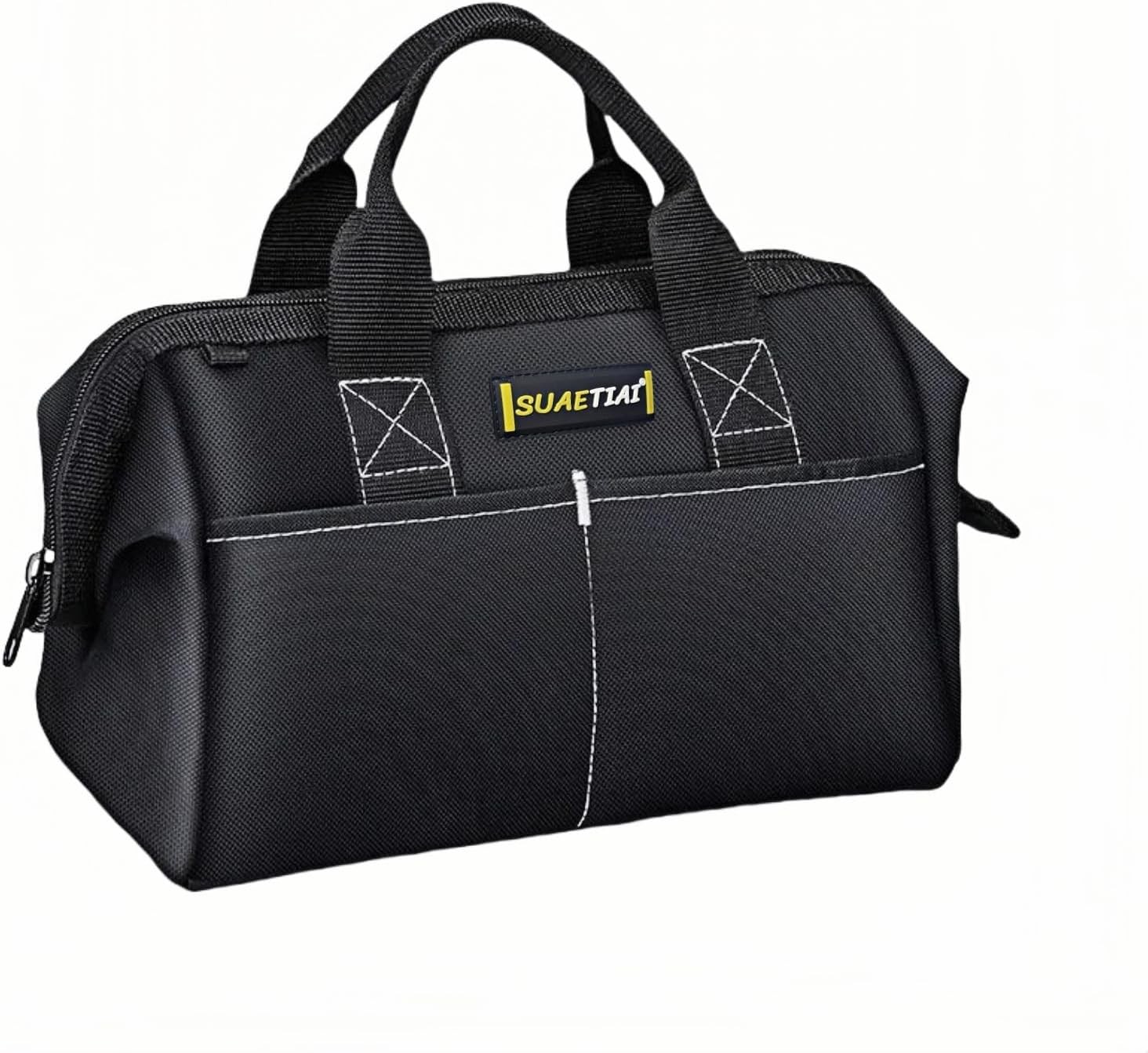 12 Inch Small Tool Bag for Men, Multi Pocket Box, Canvas Black