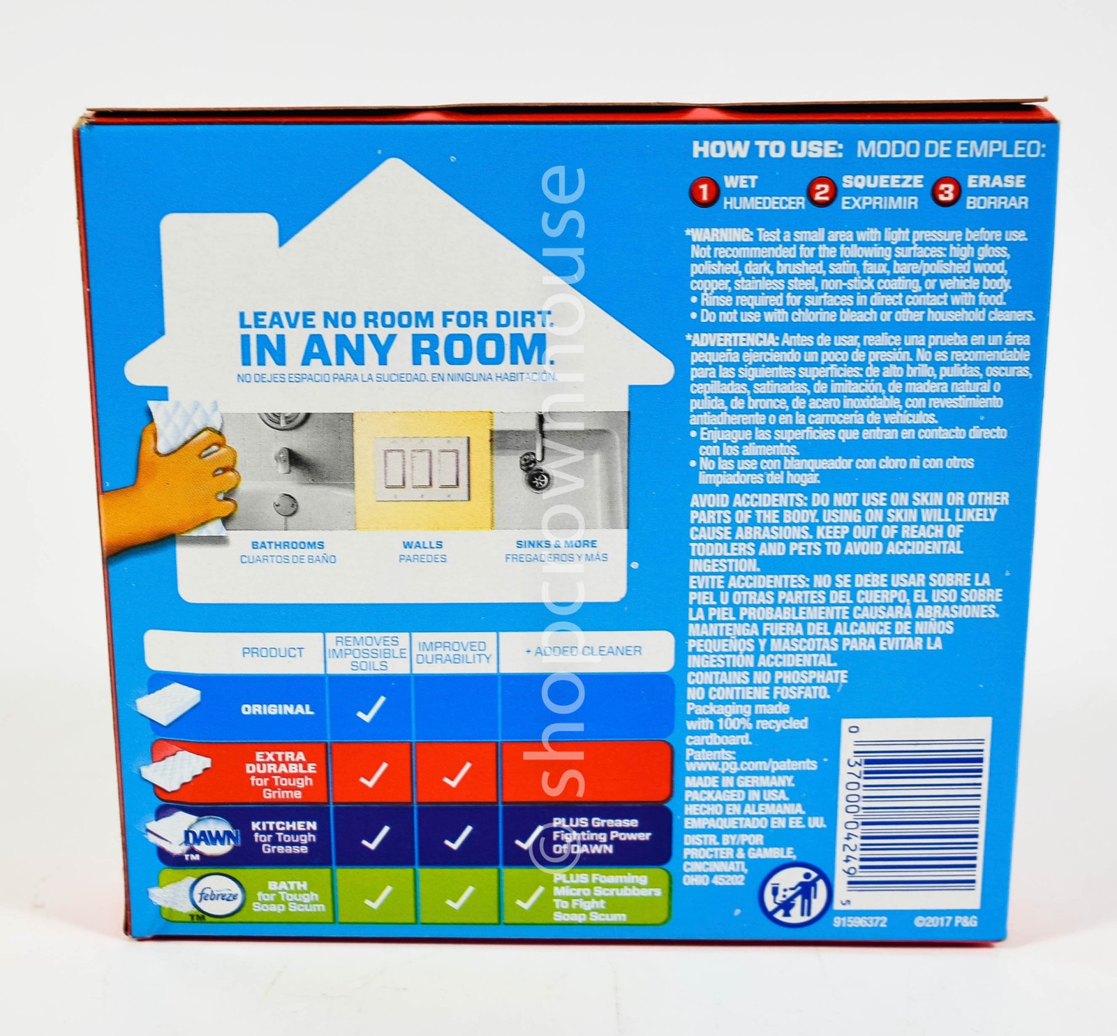 2 Mr. Clean Extra Durable 4X Stronger Magic Eraser 2ct = 4 total