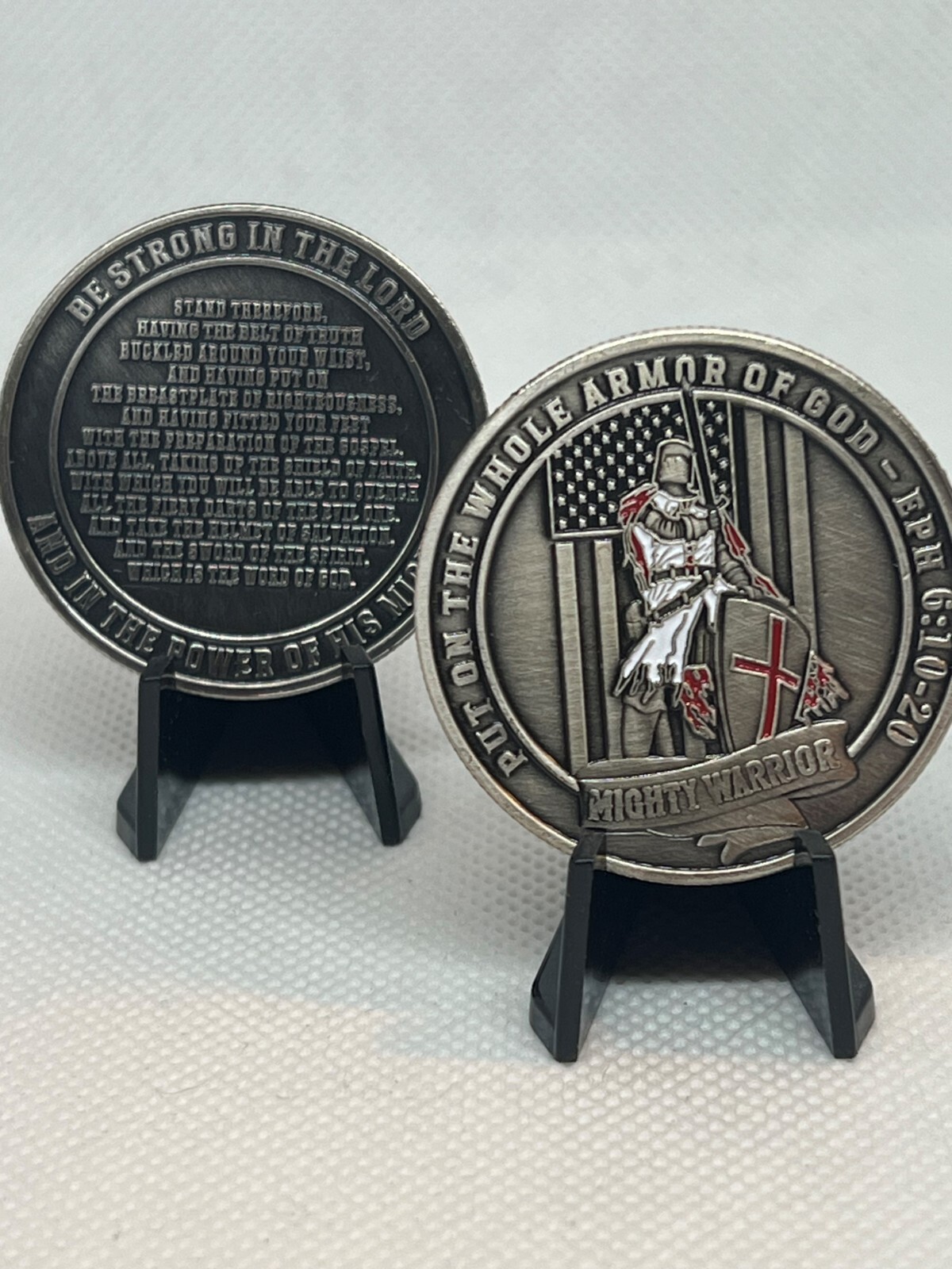 Armor of God Be Strong in the Lord Ephesians 6 Mighty Warrior Coin