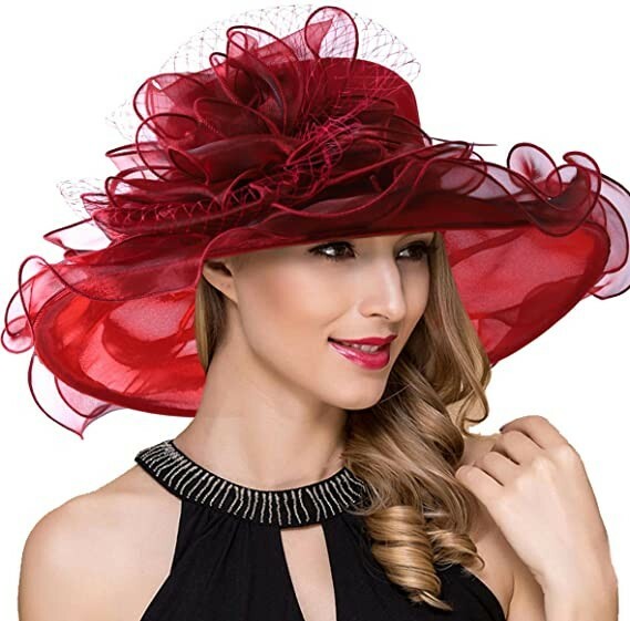 Women's Church Derby Dress, Bridal Cap British Tea Party Wedding Hat 12 COLORS