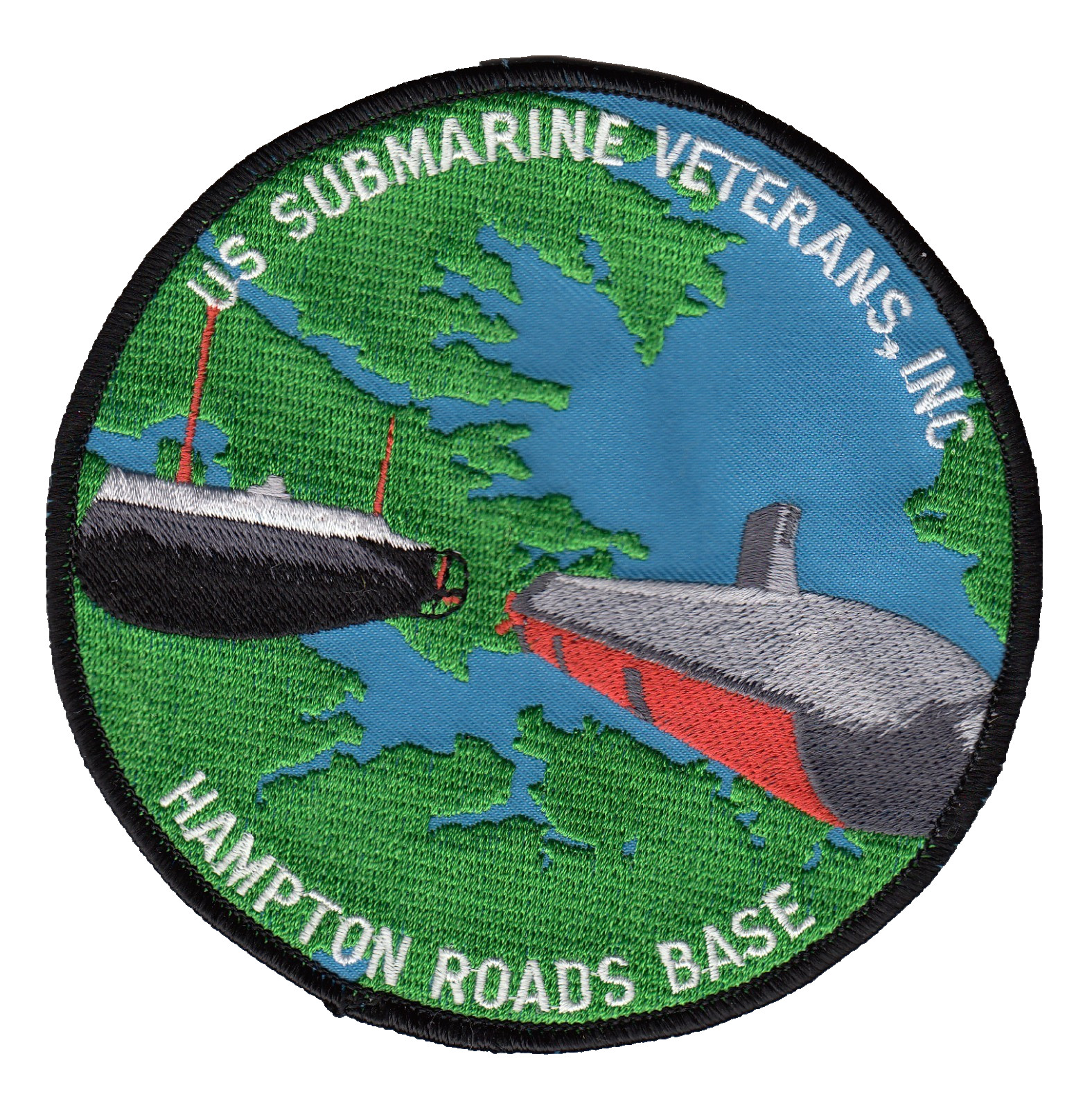 US SUBMARINE VETERANS, INC. HAMPTON ROADS BASE PATCH