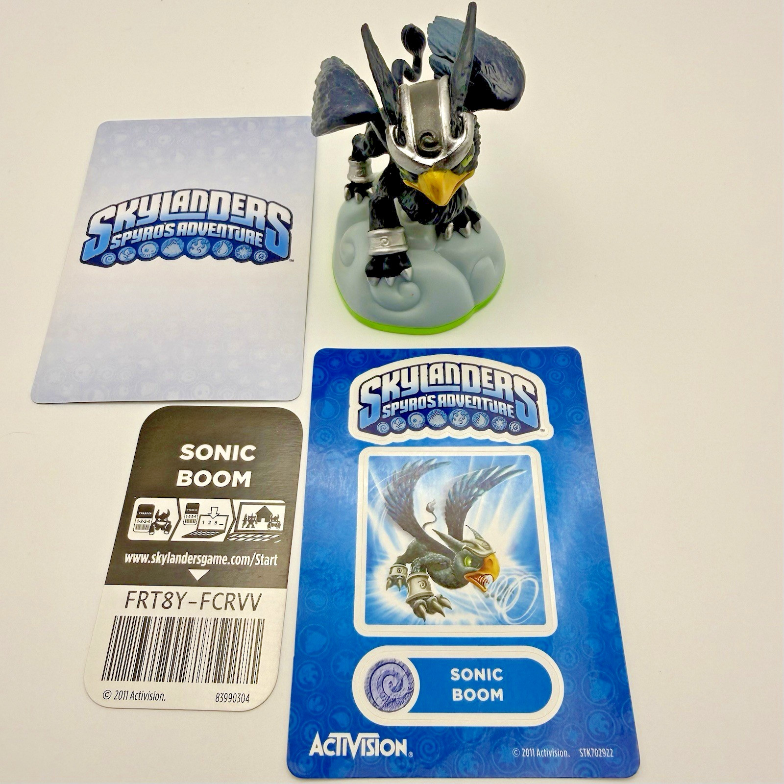 Skylanders Spyro's Adventure SONIC BOOM S1 W/ Card & Web Code Sticker COMPLETE