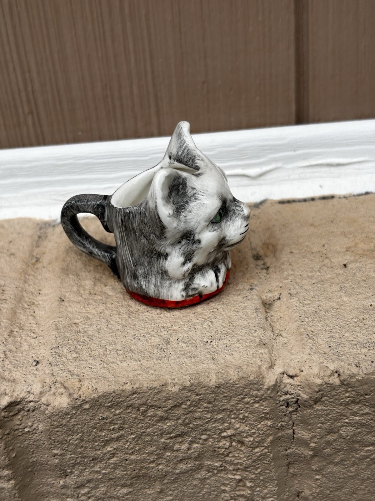 Vintage Goebel Miniature Cat Had Cup Germany Bee Marks