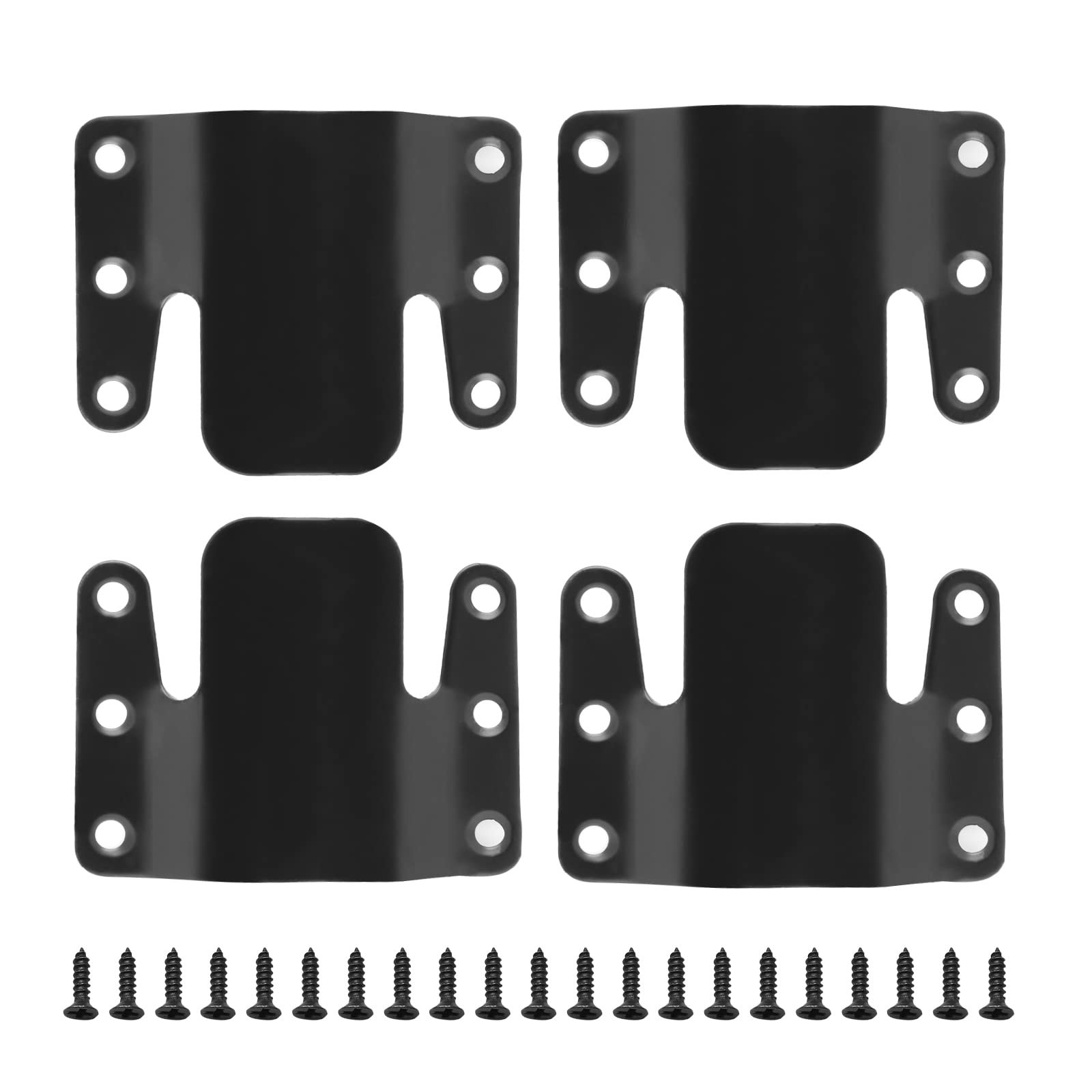 Cionyce 4 Pcs Couch Connectors, Universal Interlocking Furniture Black