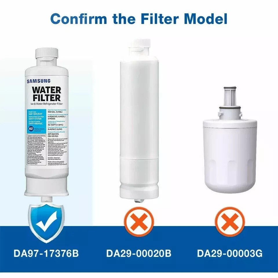4 PACK Genuine Samsung DA97-17376B HAF-QIN/EXP REFRIGERATOR Water Filter US