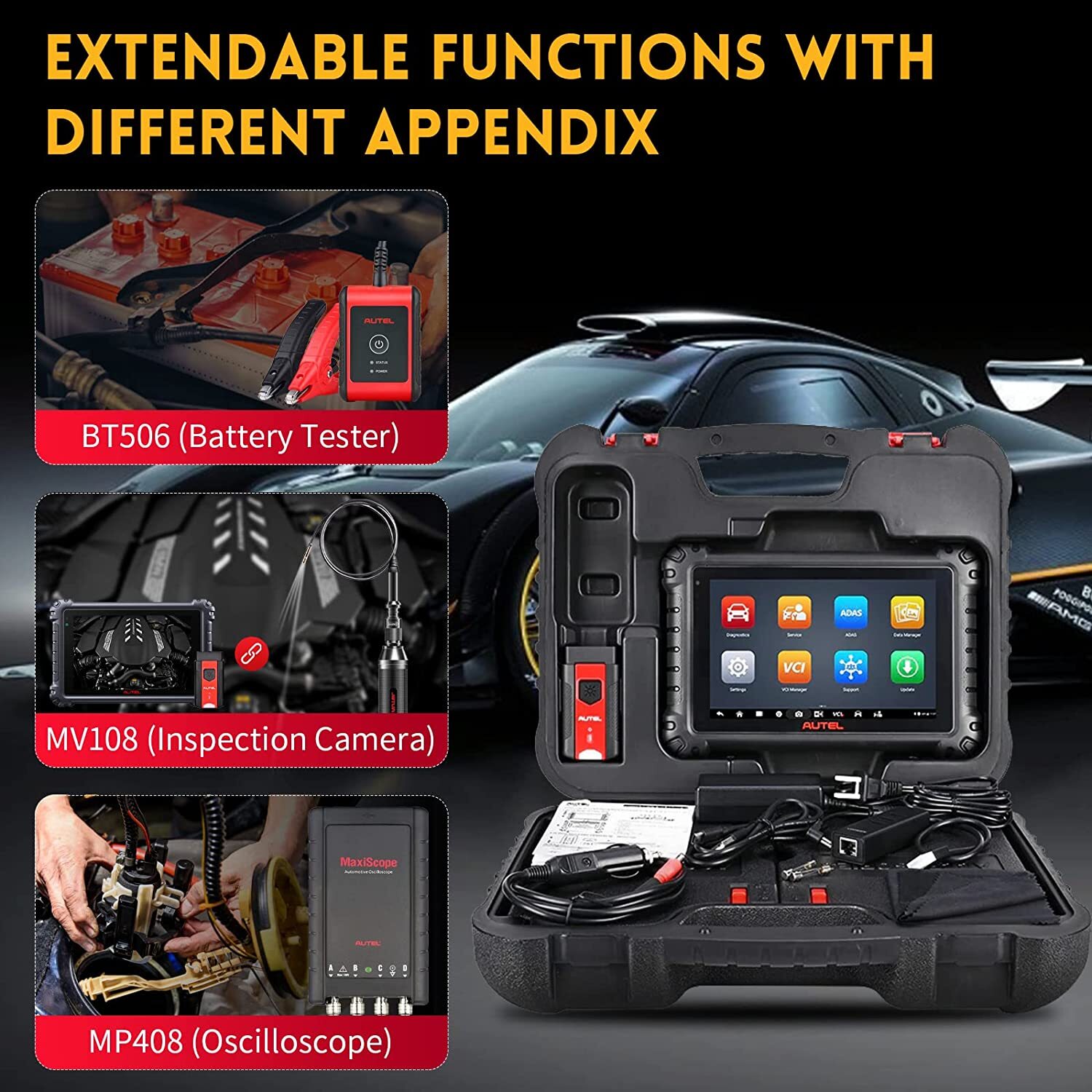 Autel MaxiSYS MS906 Pro ECU Coding Full System Diagnostic Scanner AS MK906 PRO