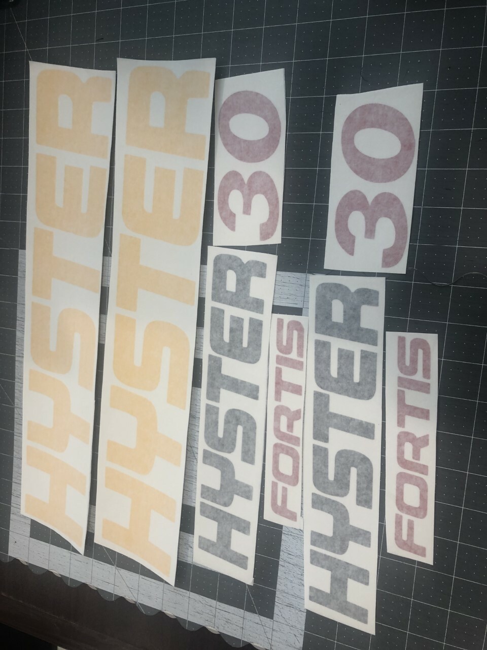 Hyster Fortis 30  Hyster Forklift decal set X 2 sets