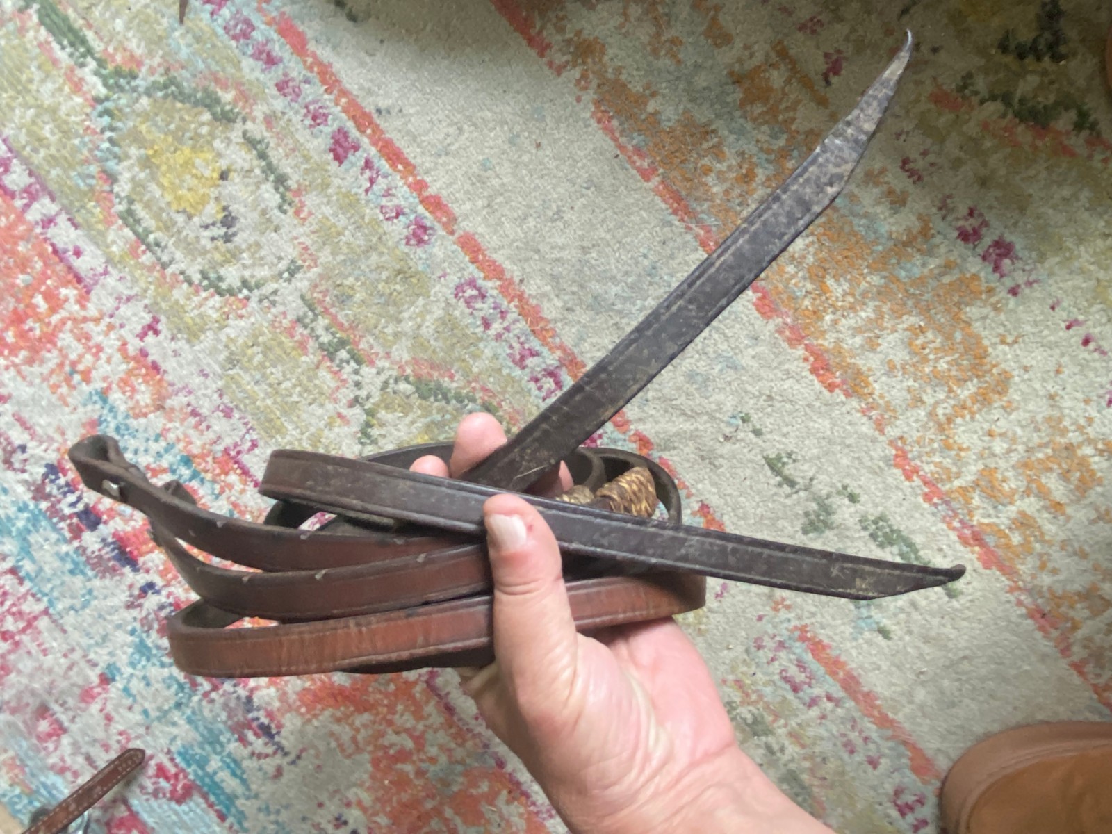 used western split work reins soft leather 84" FREE SHIPPING