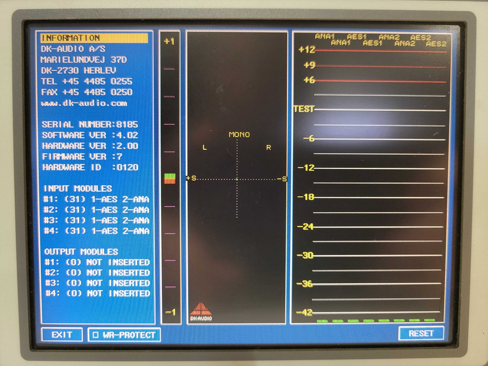 DK-Technologies MSD600M Master Stereo Display with 4x IM600 Input Module