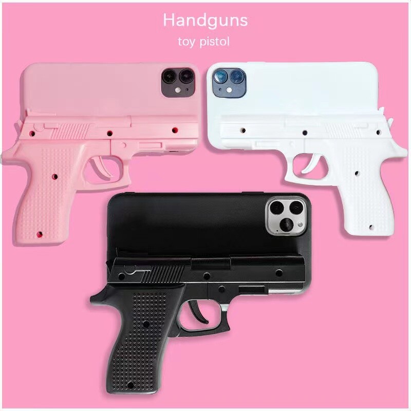 Fun Toy Pistol Gun Soft Phone Cover For Samsung S26U S25 S24 S23 S22 S21 S20 S10