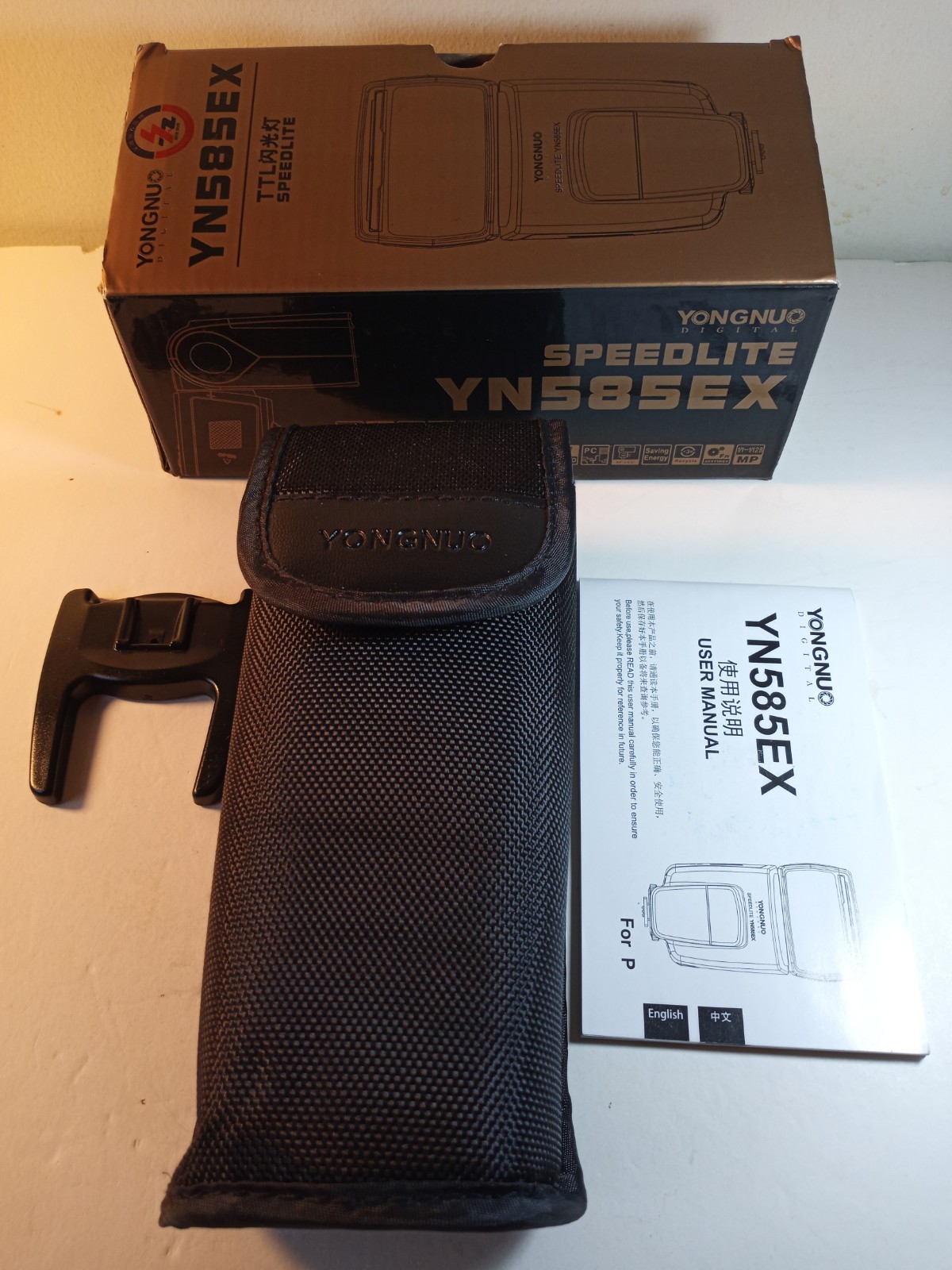 New Yongnuo Digital YN585EX Speedlite Hot Shoes Mount Flash Tested Working