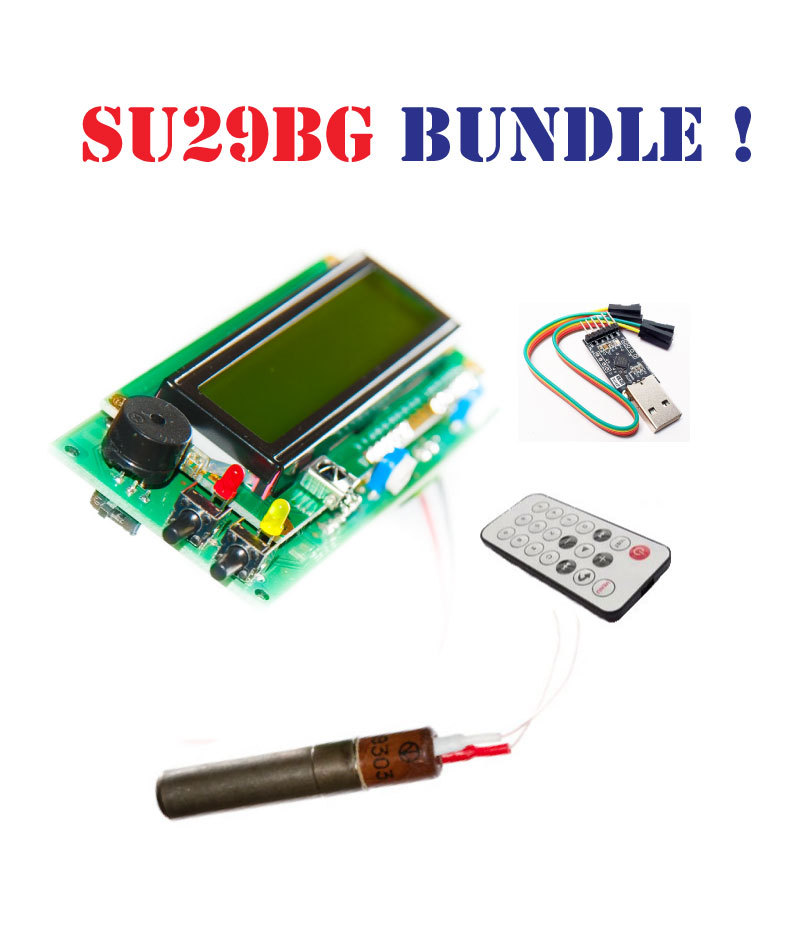 Geiger counter dosimeter kit assembled Arduino IDE compatible /w tube and USB