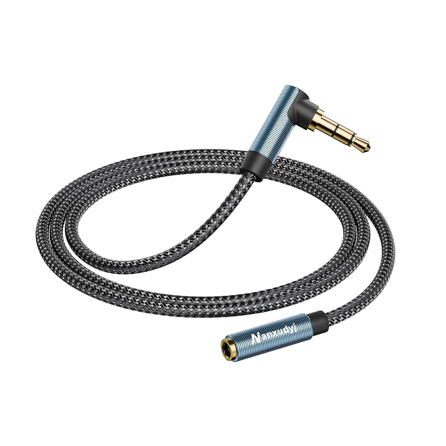 3.5mm Headphone Extension Cable 3FT,Right Angle 3.5mm Male to Female Stereo A...