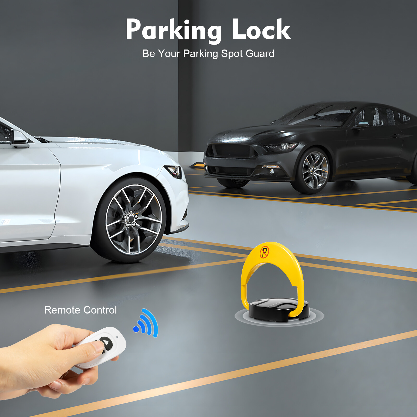 Car Parking Lock Barrier Remote Control Automatic Parking Spot Lock Waterproof