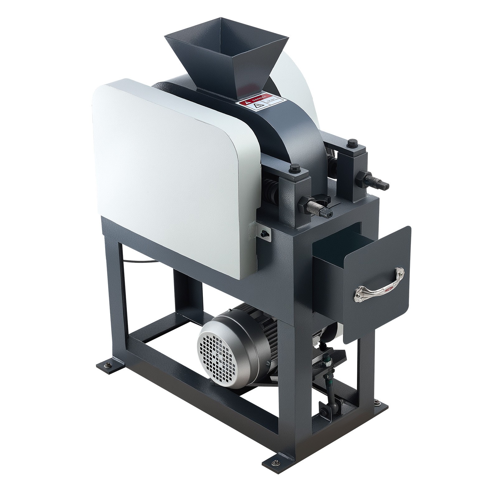 Uimoso 220V Double Roller Crusher with Dual Feed Inlets, 2.56x0.59 inch