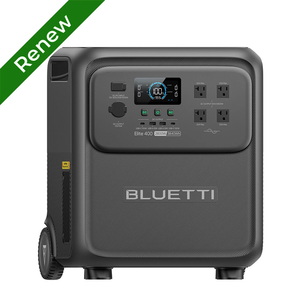 BLUETTI Elite 400 3840Wh 2600W Portable Power Station for Home Backup Outdoors