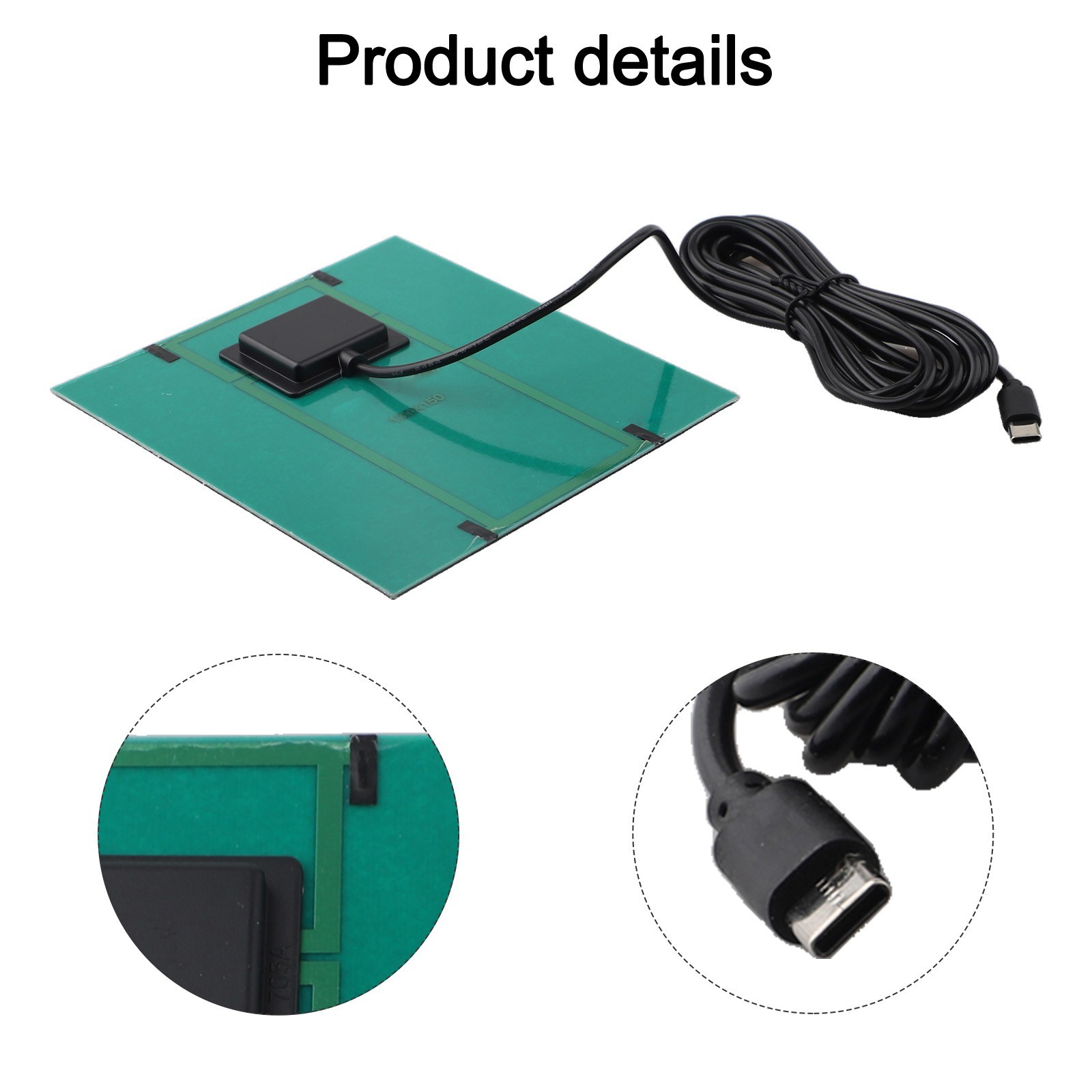 Compact 3 5W Solar Panel Charger for Type C Compatible Gadgets Outdoors