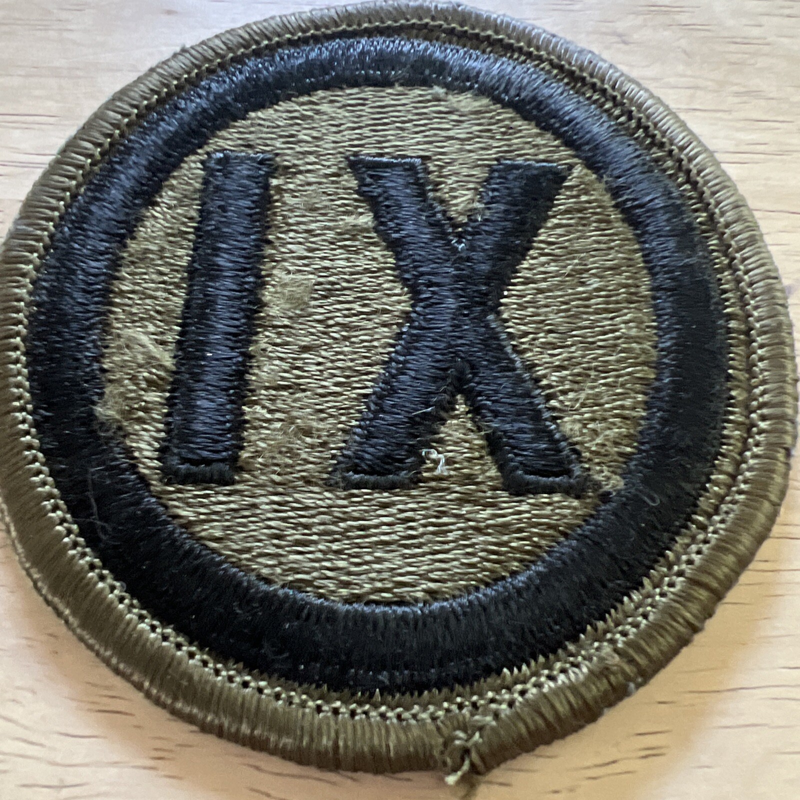 GENUINE U.S. ARMY PATCH: 9TH REGIONAL SUPPORT - EMBROIDERED ON OCP
