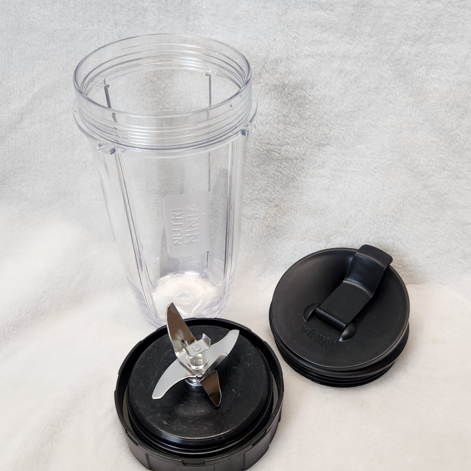Nutri Ninja 24 Oz Single Serve Blender Cup Blade Assembly Lid Replacement OEM