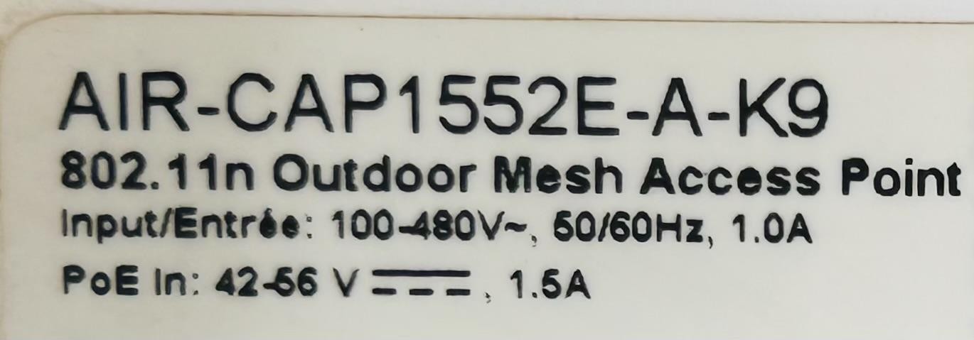 CISCO AIR-CAP1552E-A-K9 OUTDOOR MESH ACCESS POINT