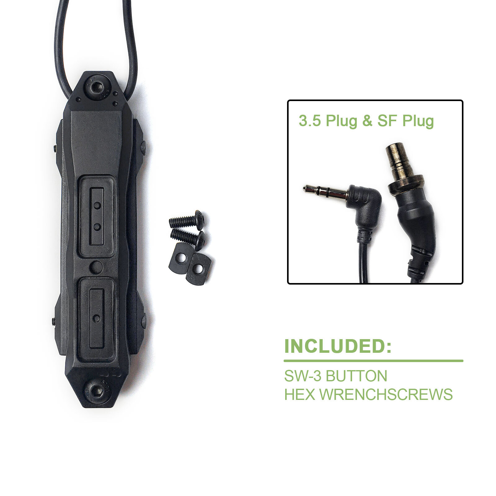 Tactical Flashlight Remote Pressure Switch For LED Light / Laser box Indicator