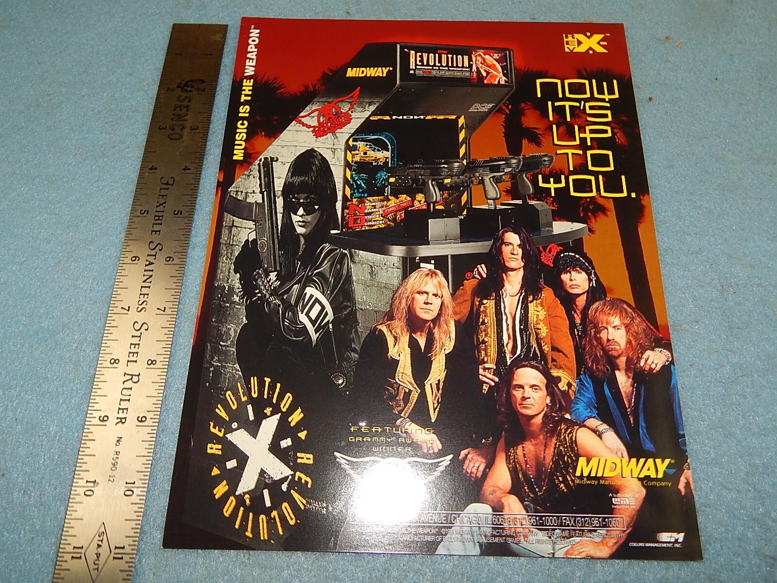 1994 Midway REVOLUTION video game advertising flyer