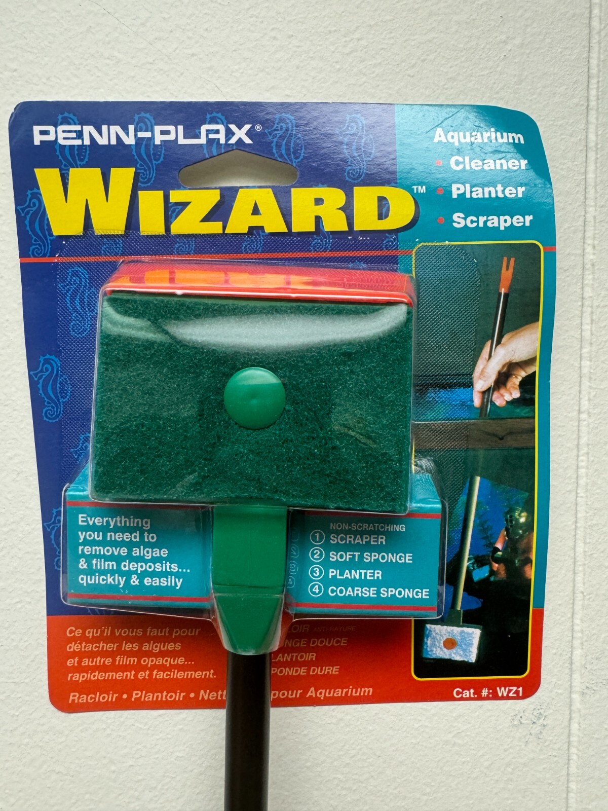 LM Penn Plax Wizard Deluxe - Cleaner, Planter, & Scraper - WZ1 - New