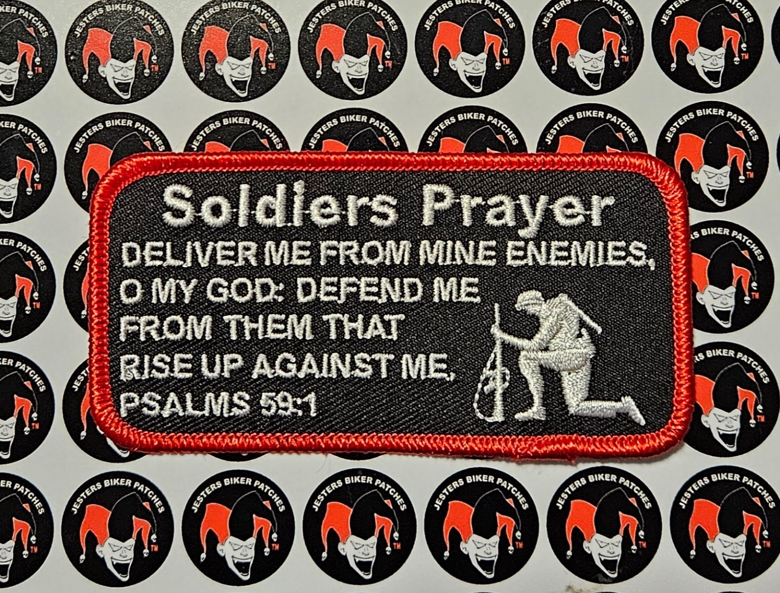 Soldiers Prayer Christian Jesus God Embroidered Patch CH036