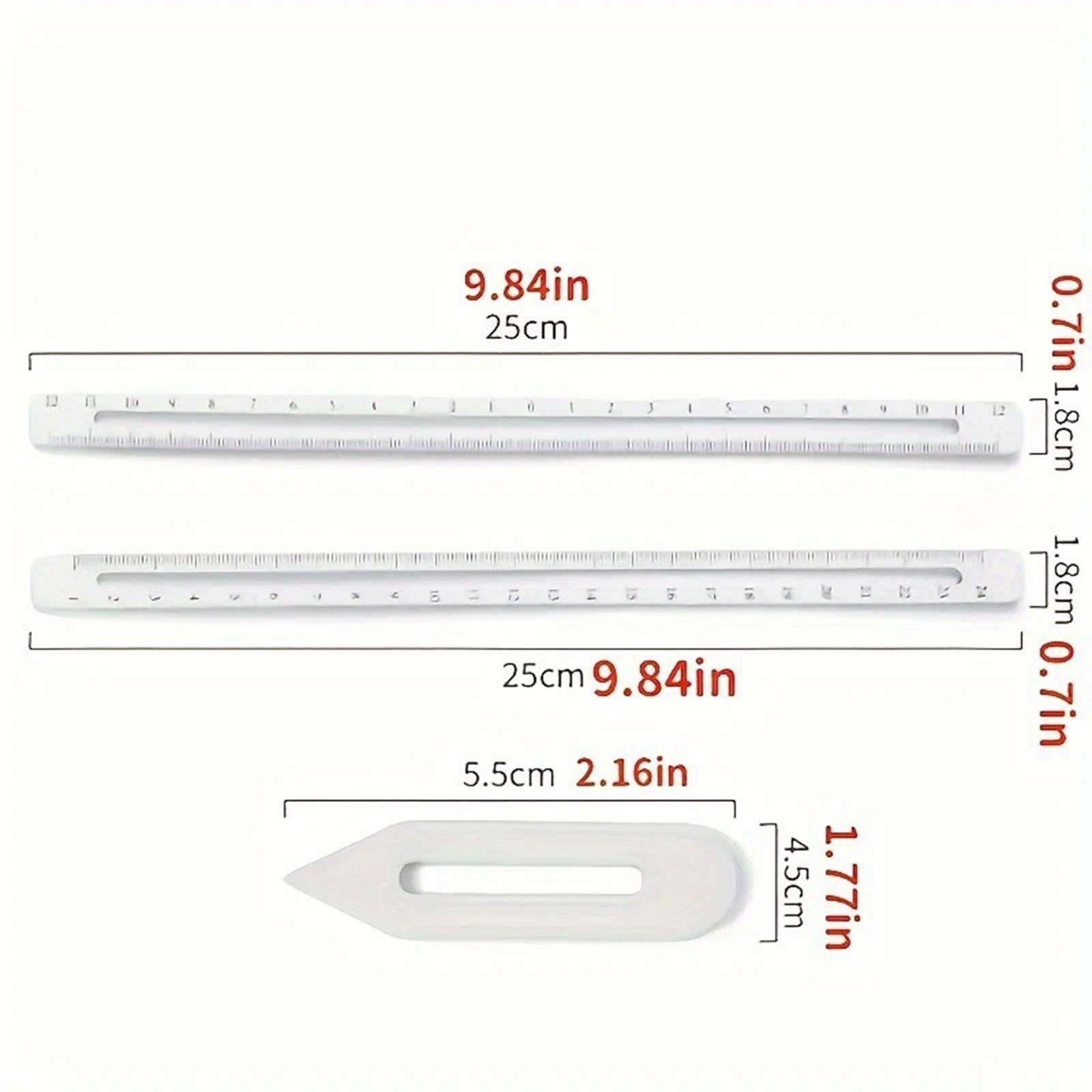 Pottery Measuring Combination Tools Set Practical Clear Scale Pottery Rulers