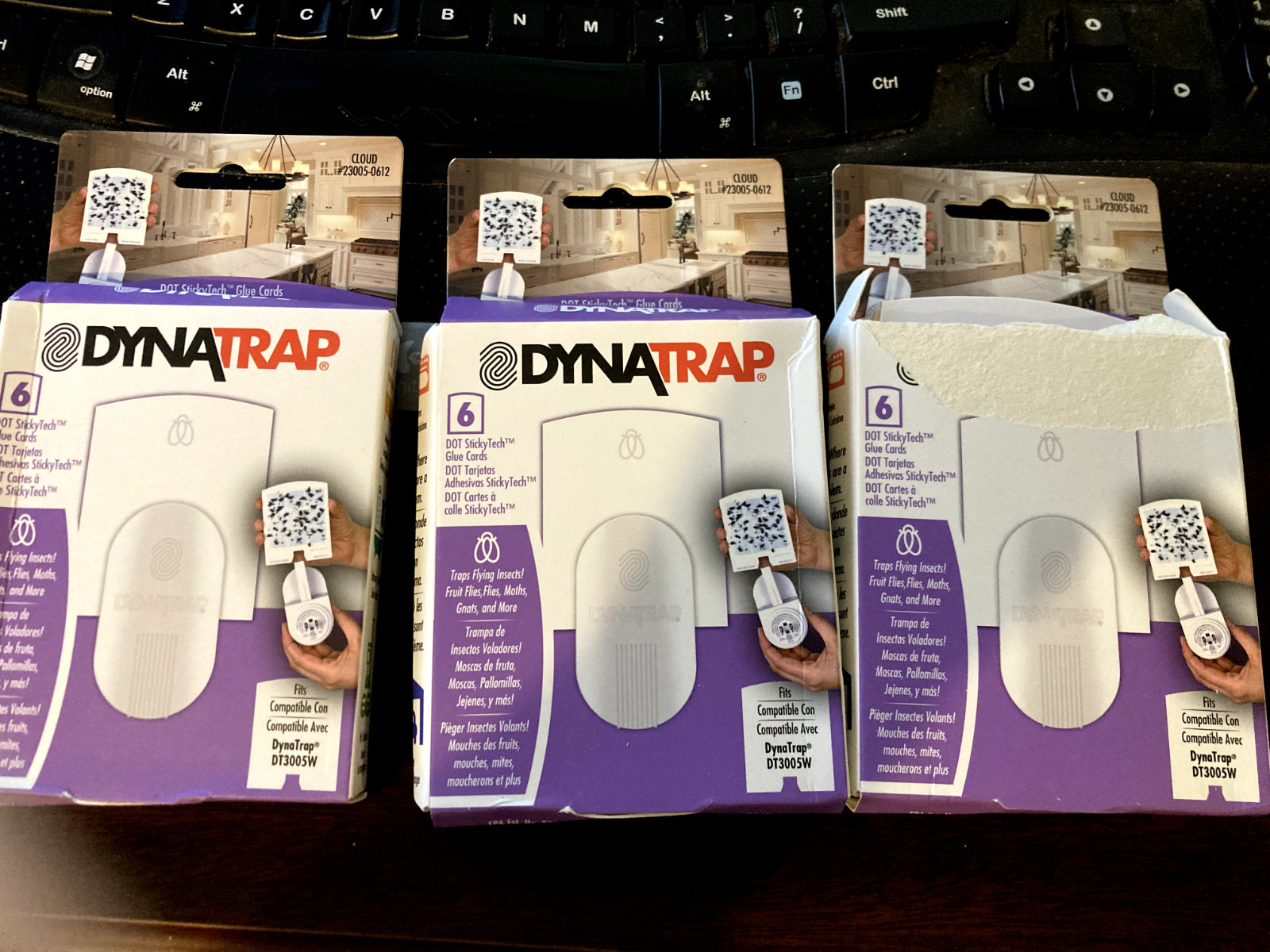 NEW 3 Pack  DYNATRAP DOT StickyTech Glue Cards 6 Pack Cloud 23005-0612 18 total
