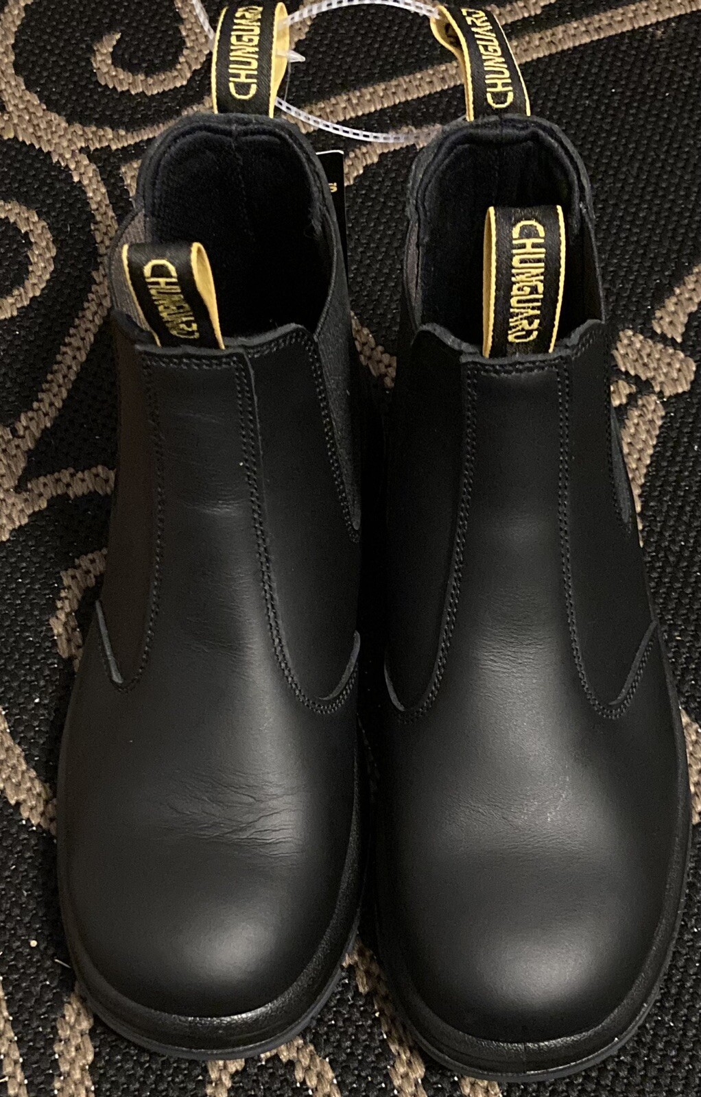 Chunguard Slip On 6” Safety Toe Black Boot 9m.