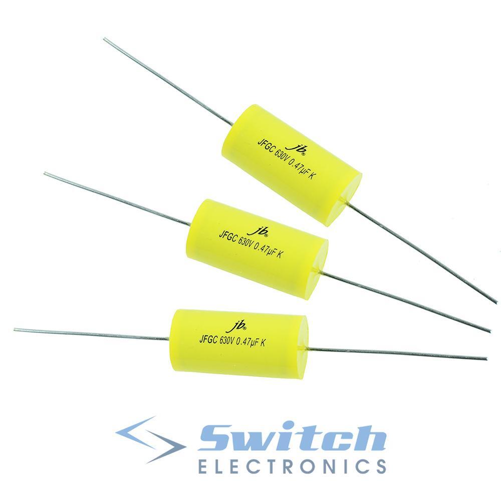 Axial Polypropylene Film Capacitor Valve Metal Film 630V ±10% - 1nF to 1000nF
