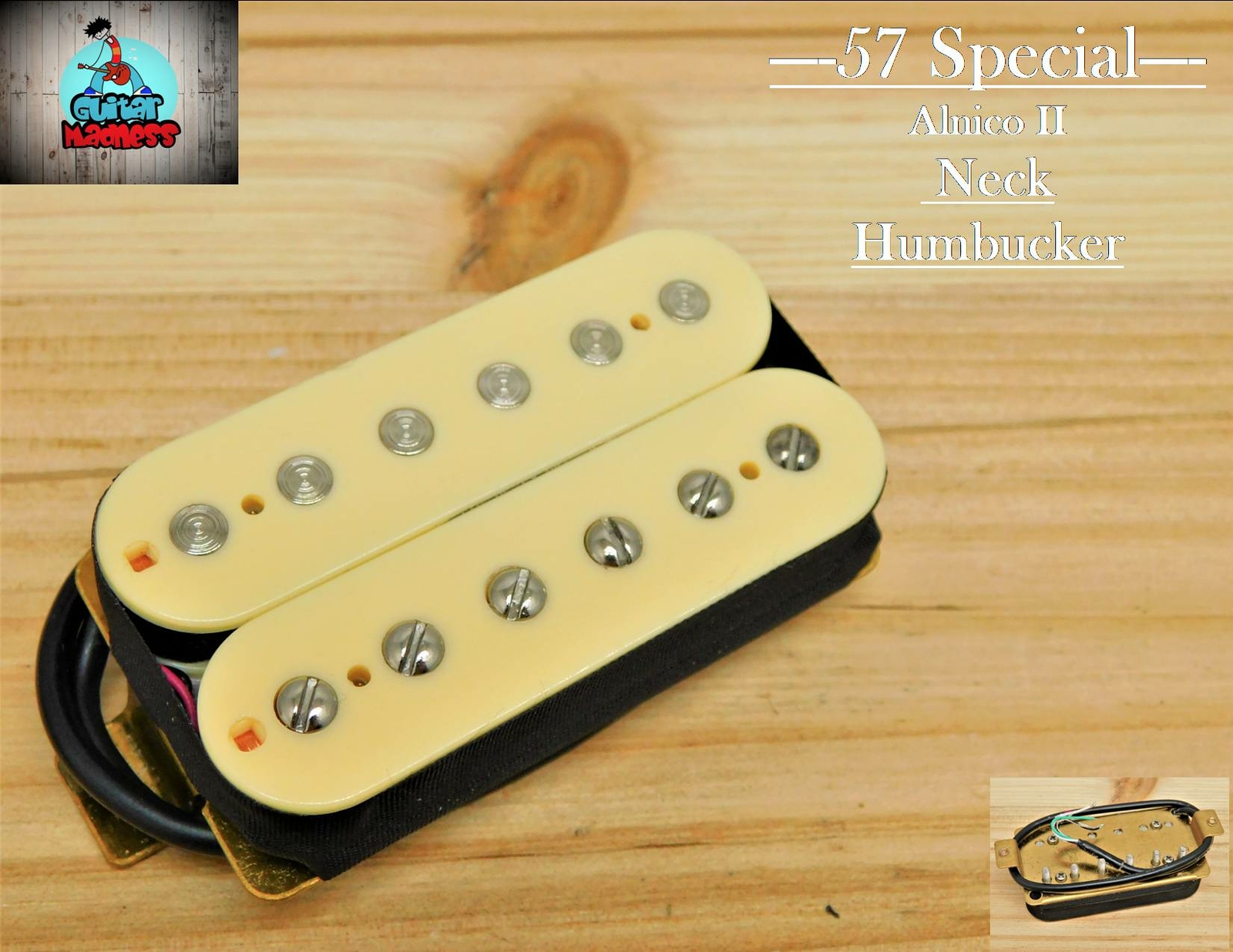 G.M. 57 Special  Alnico 2 Cream Humbucker Neck (50mm)for Gibson Epiphone®