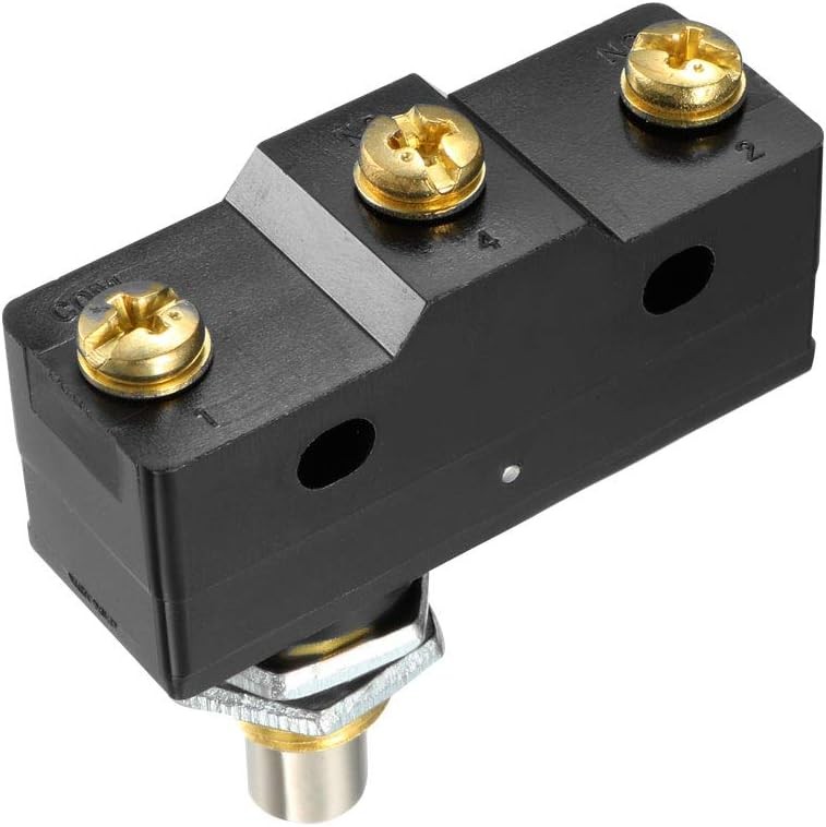 uxcell 2PCS Z-15GQ-B 1NO + 1NC Panel Mount Snap Button Type Micro Limit Black
