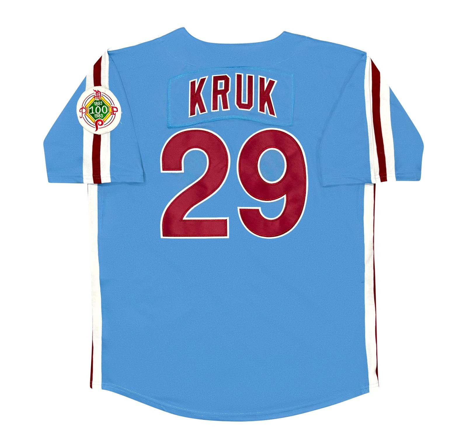 John Kruk 1984 Philadelphia Phillies Cooperstown Men's Blue Away Jersey (L-XL)