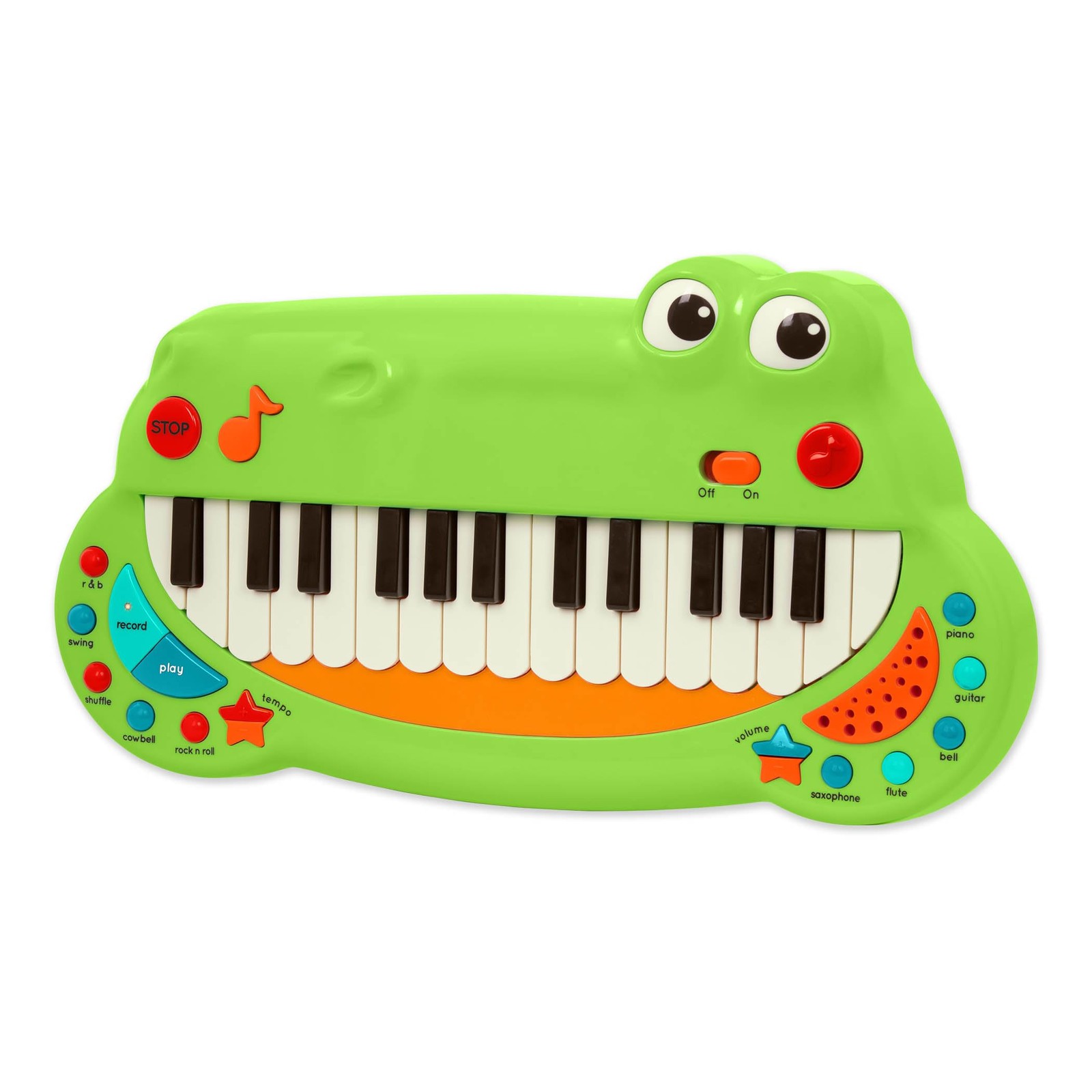 Battat Toddler Musical Instrument Animal Keyboard Piano 5 Settings Crocodile