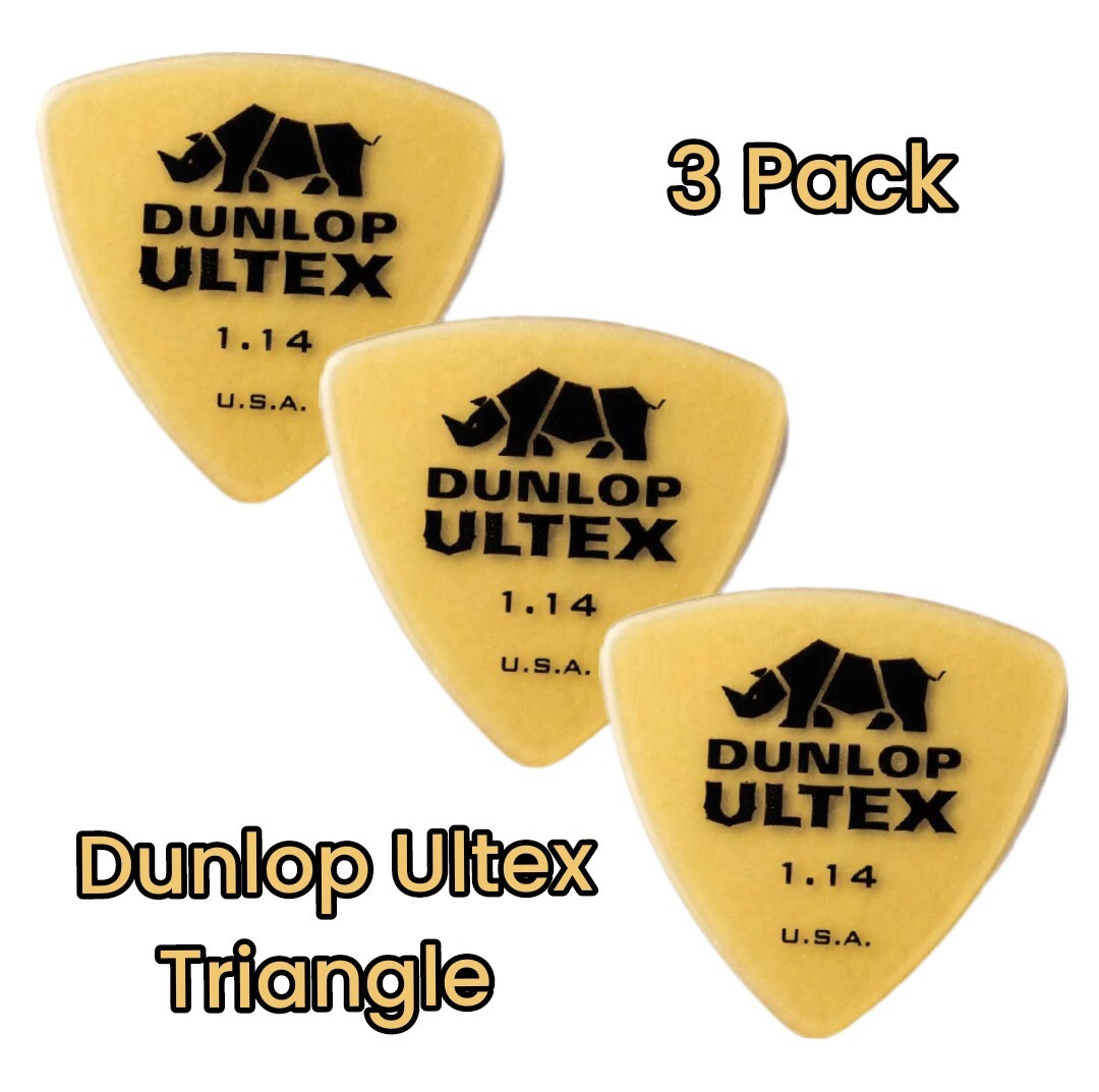 Dunlop Ultex Triangle 1.14mm - 3 Pack