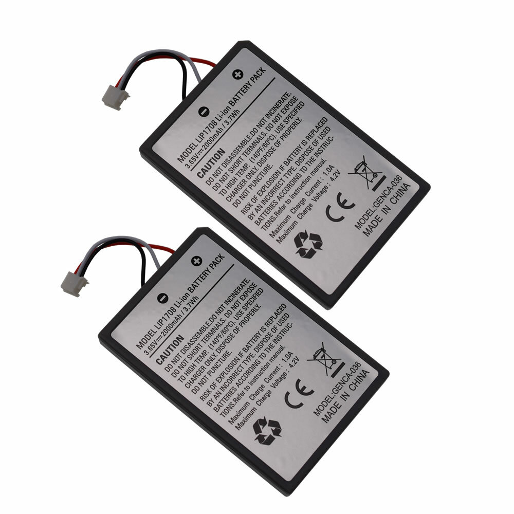 2x Rechargeable Battery 2000mAh with USB Cable for PS5 DualSense Controller
