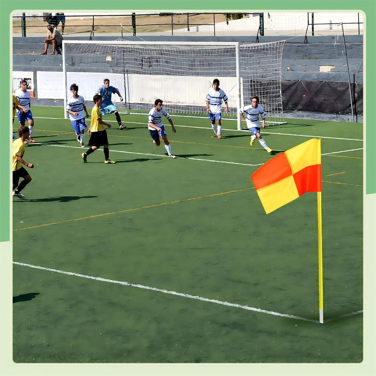 4 Pcs Replacement Soccer Corner Flags Referee Flags Portable Big Square Playing