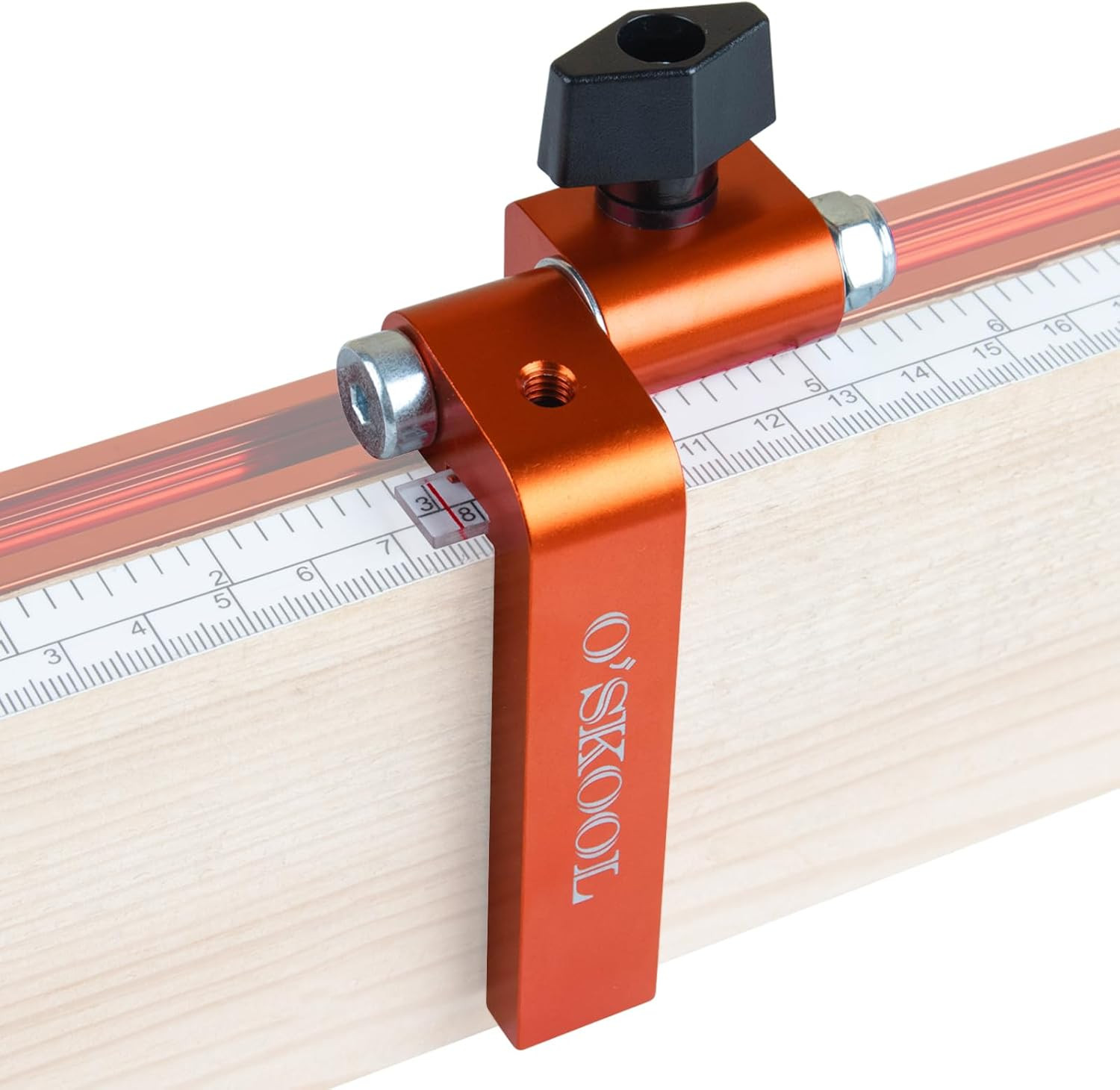 Adjustable 3-Inch T-Track Fence Flip Stop with Indexing Cursor, TTK015