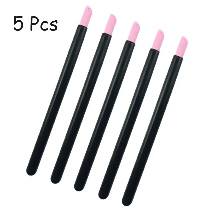 1/5PC Nails Art Quartz Grinding Pen Nail Cuticle Scissors Dead Skin Remover UV G
