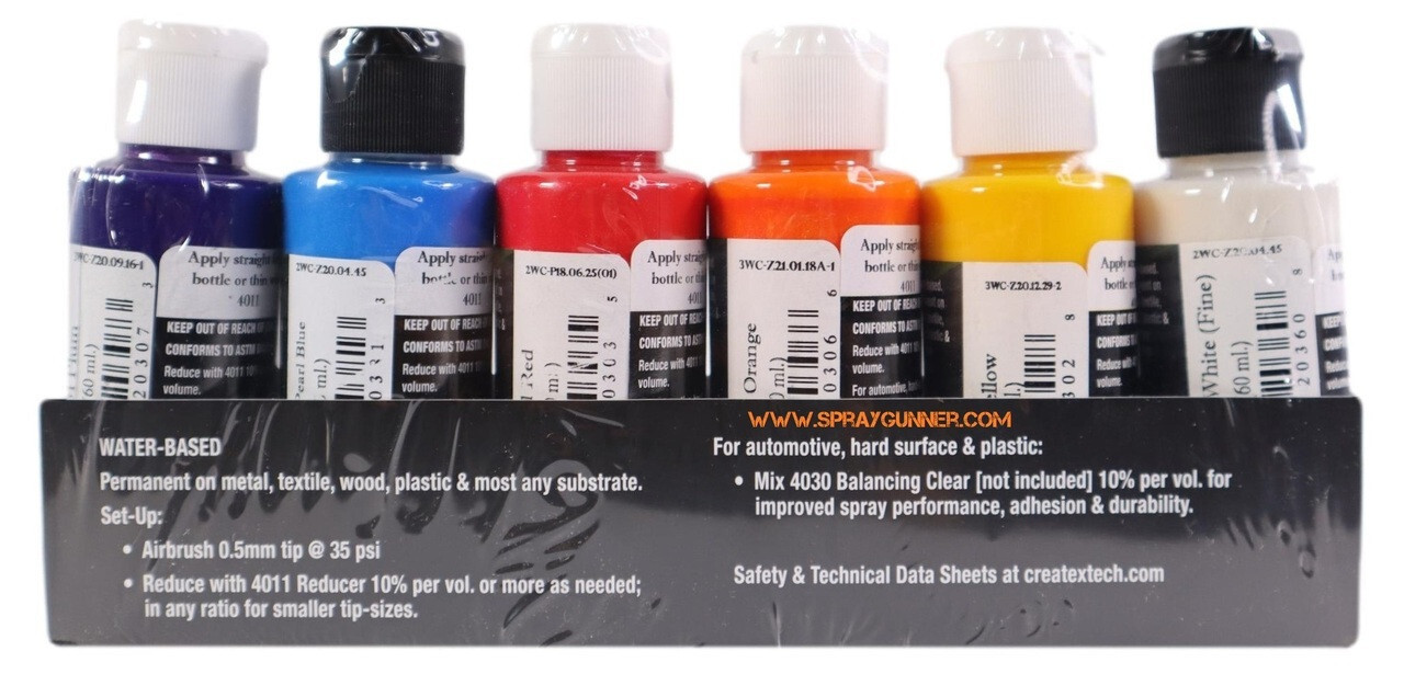 Createx Wicked Colors 2oz Essential Pearlized Set W132