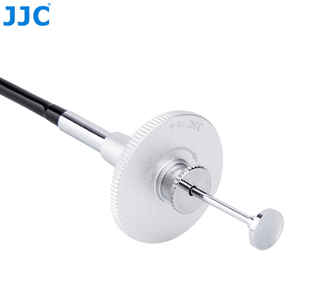 JJC TCR-40S Silver / Black 40cm Premier Threaded Mechanical Cable Release