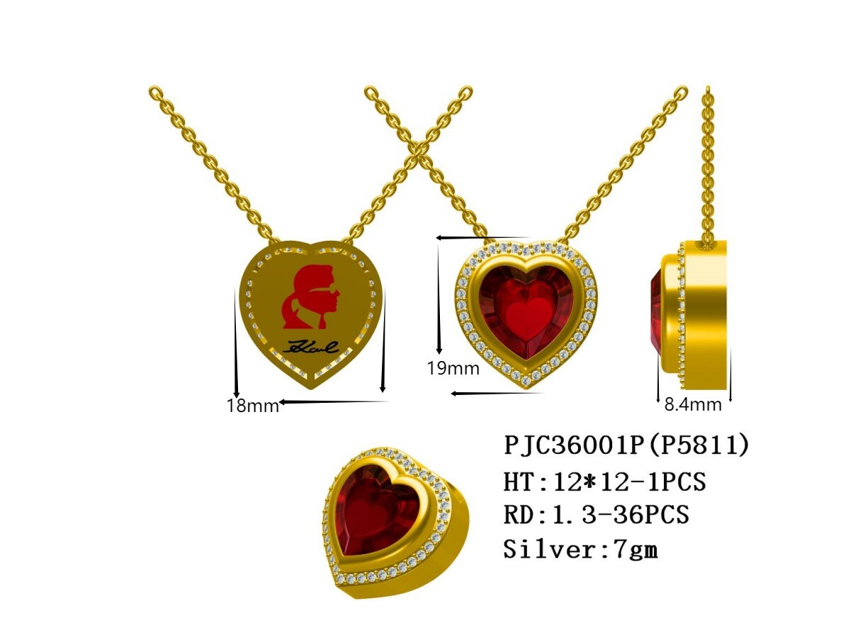 Sterling Silver Semi Mount Pendant Setting Heart HT 12x12mm