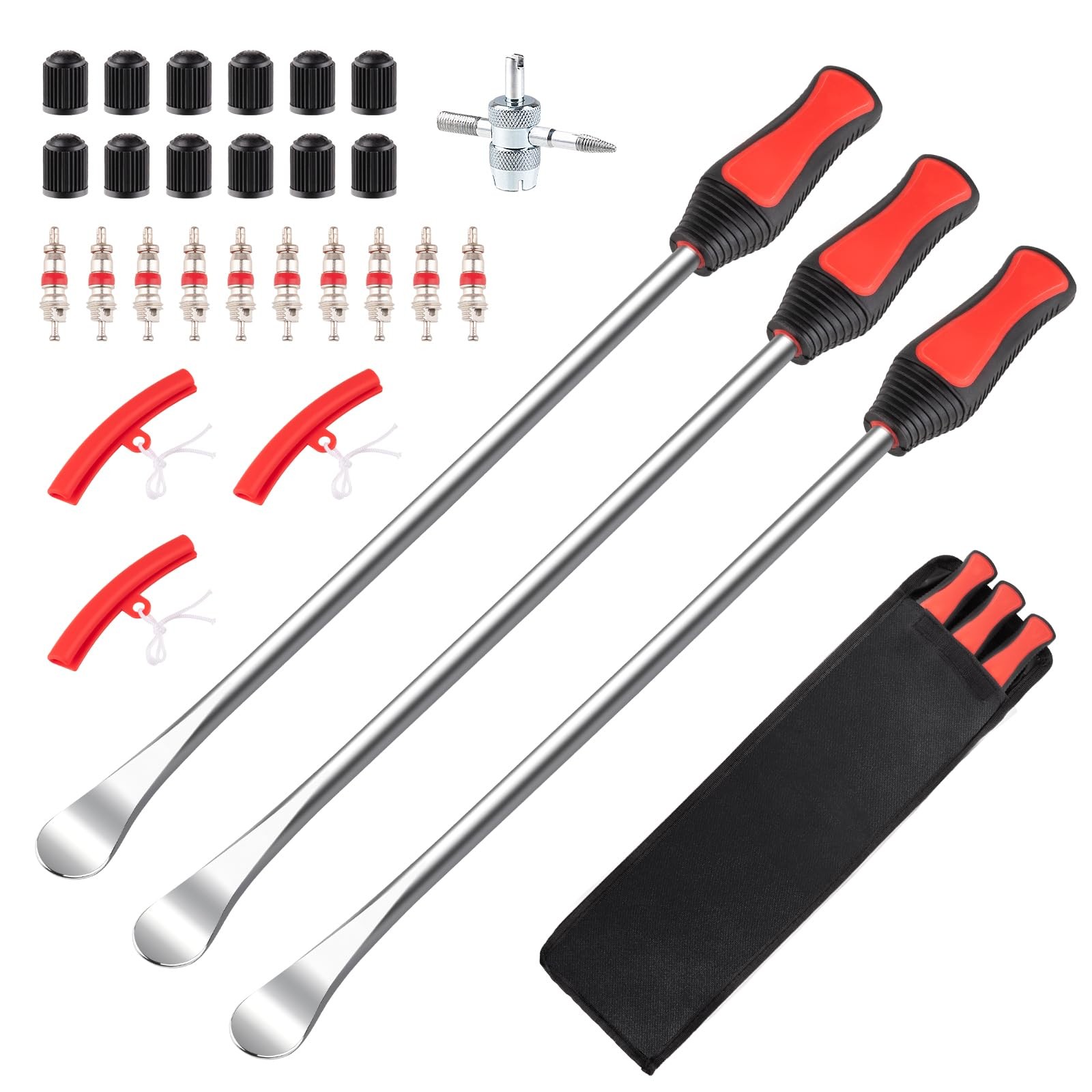 15" Tire Spoons Kit, Tire Changing Tool for Motorcycles, Dirt Bikes, Lawn Mow...