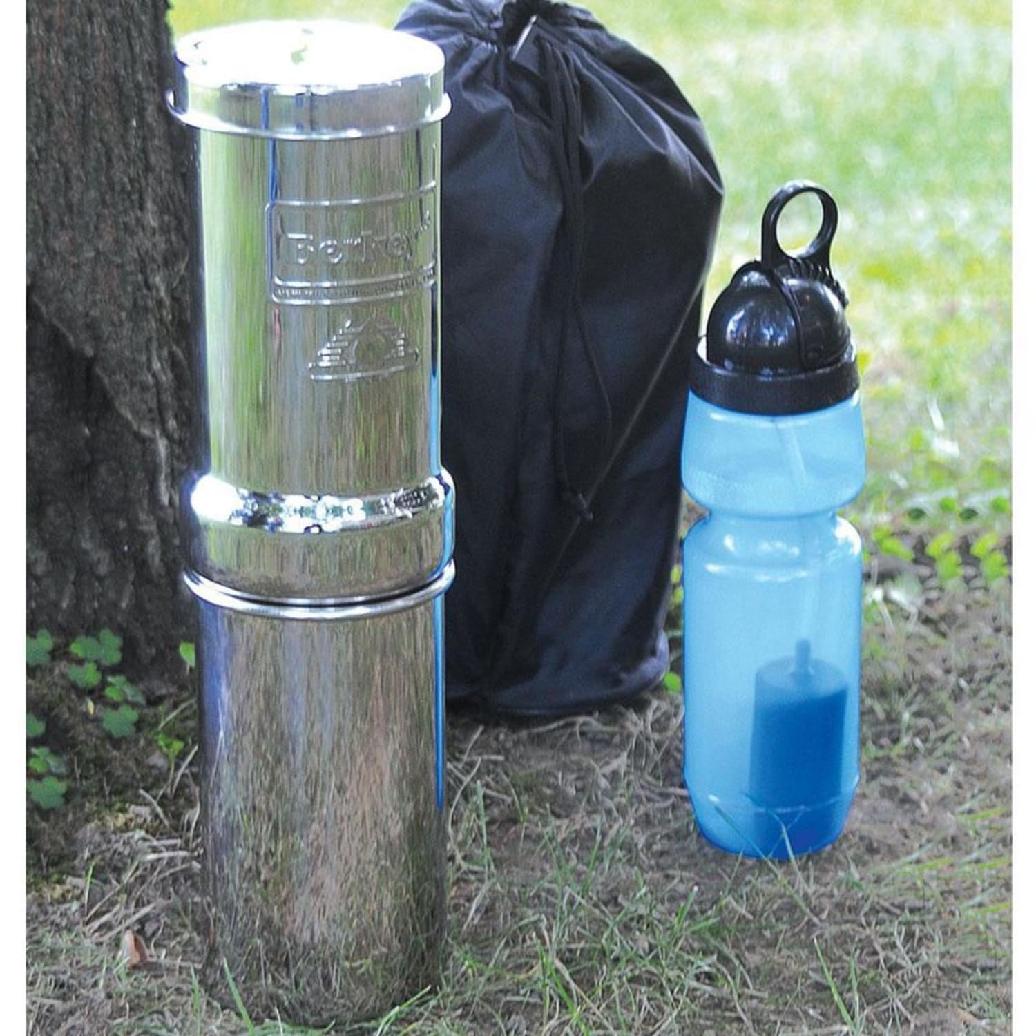 Go Berkey Water Filter Kit with Black Berkey Purification Element Filter, 1 Qt