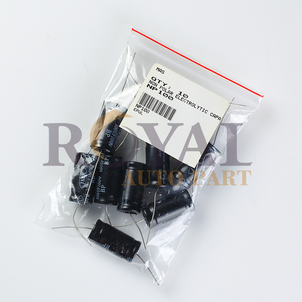 10pcs Non-Polarized Electrolytic Audio Capacitor 100MFD 100uF 100V