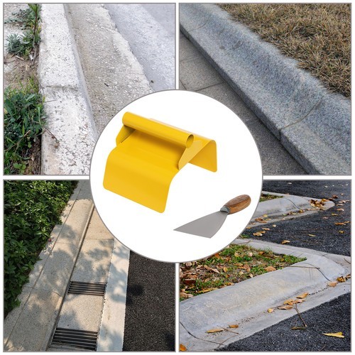 Landscape Curb Trowel Stainless Steel Concrete Curbing Trowel with Putty Knife