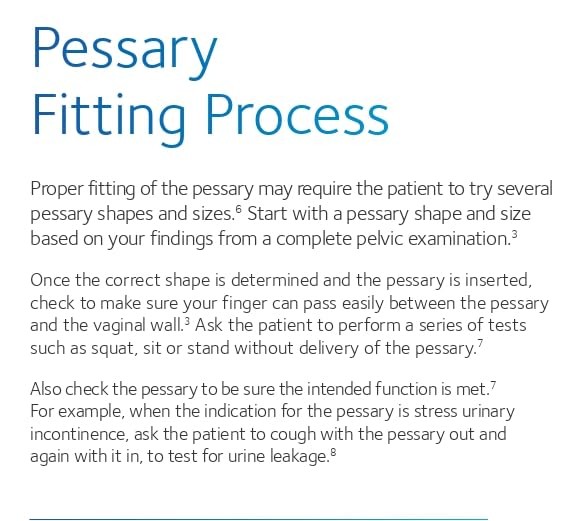 Ring pessary with support are 100% silicone