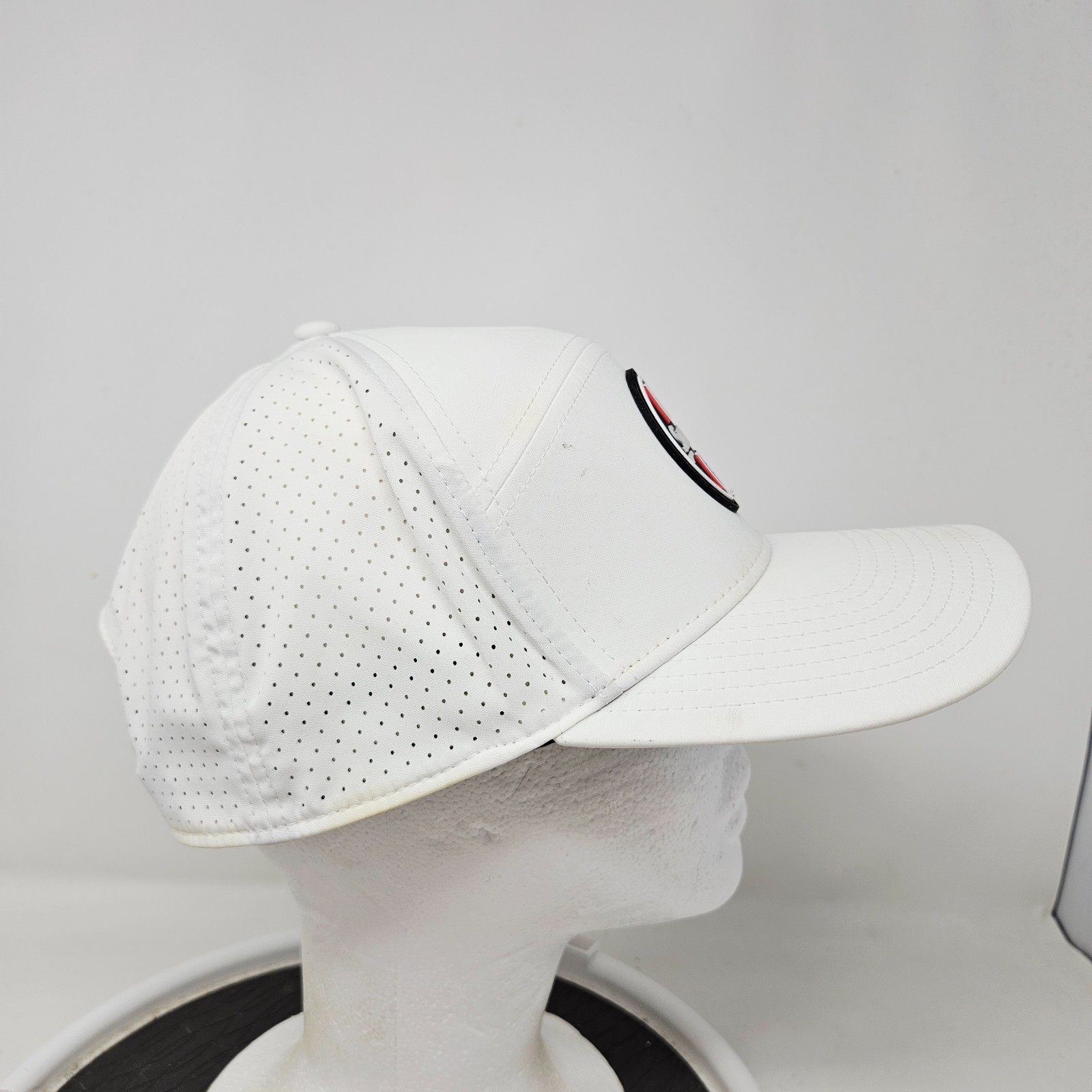 Srixon Golf Snapback Hat White Logo Stains Flaws